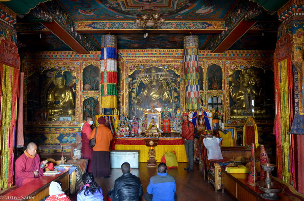 Budhistischer Tempel, innen, an Baudhanath Stupa