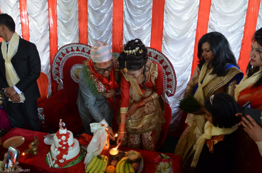 Nepalesische Hochzeit