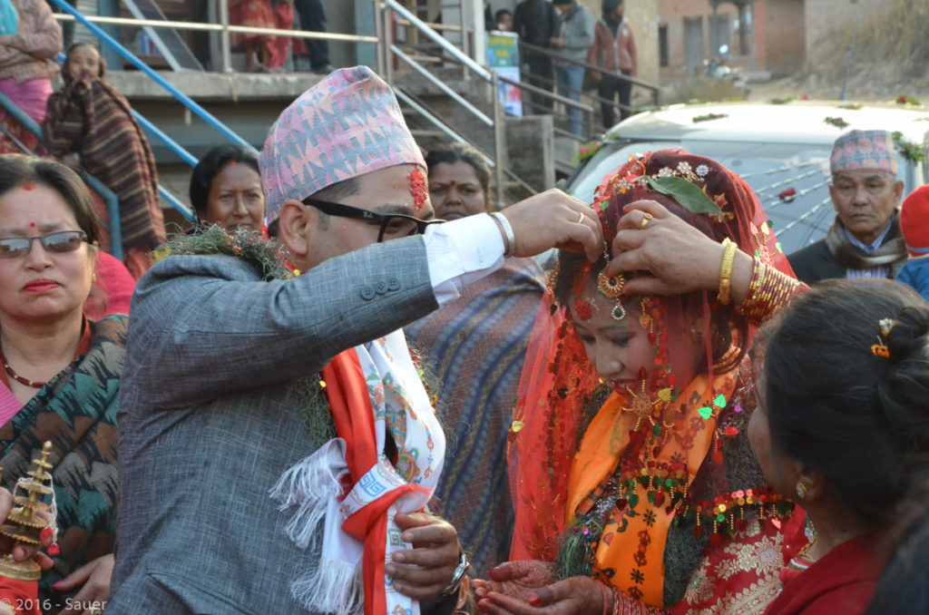 Nepalesische Hochzeit
