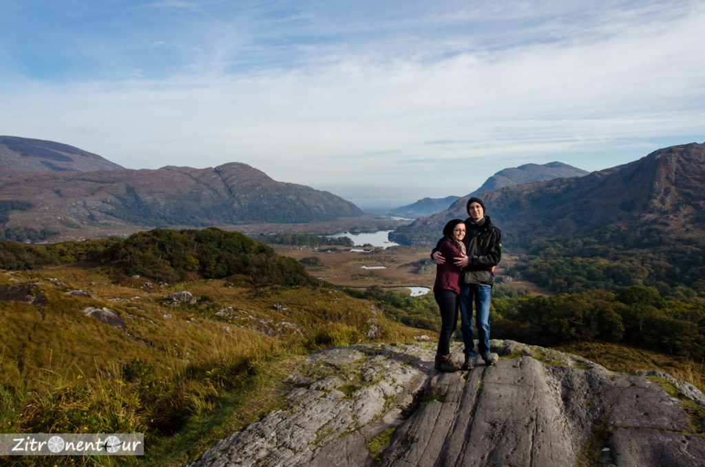 Jenny und Basti am Ladies View im Killarney National Park