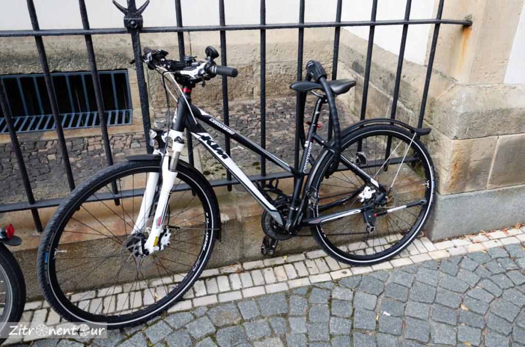 Leipzig Fahrrad, Fahrradschloss witzig und nutzlos