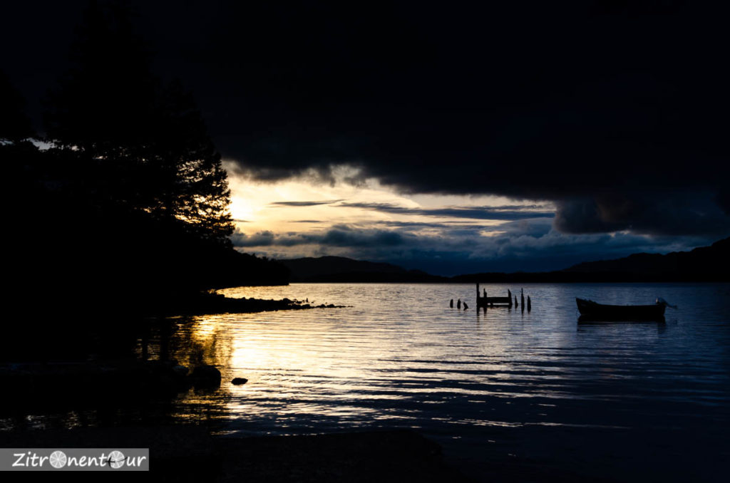 Sonnenuntergang am Loch Maree