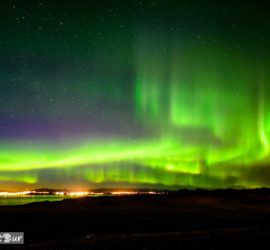 Polarlicht über Borgarnes