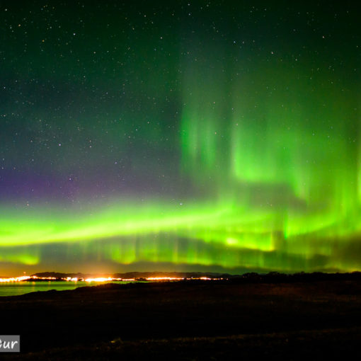 Polarlicht über Borgarnes