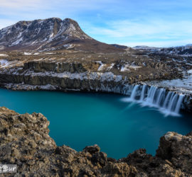 Þjófafoss und Búrfell