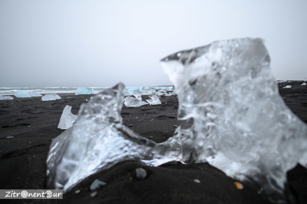 Eisberge am Diamond Beach