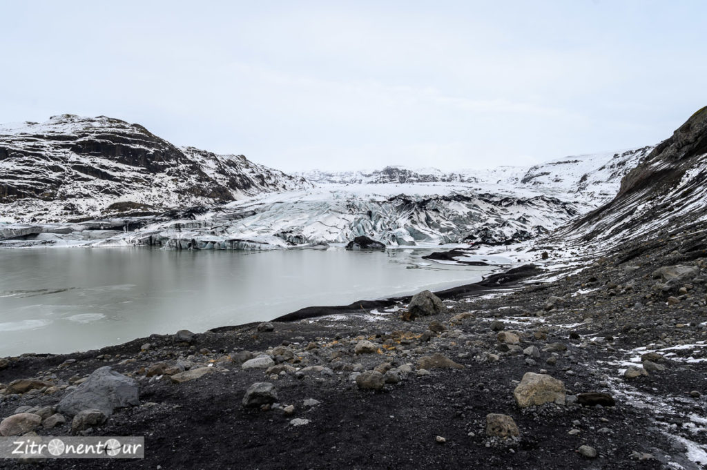Sólheimajökull und Gletschersee