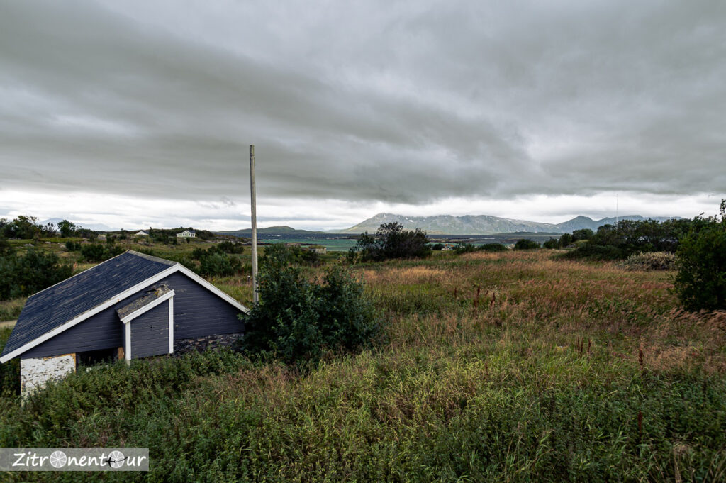 Gelände der arktischen Atlantikwall-Festung Skrolsvik