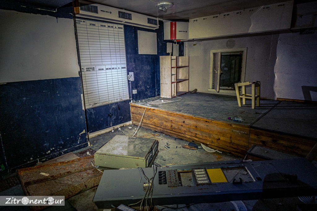 Feuerleitstelle im Feuerleitbunker